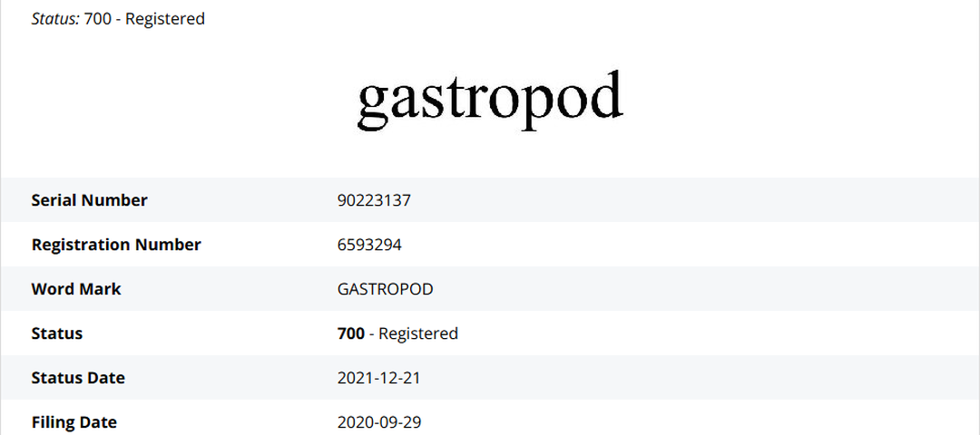GASTROPOD商标案件：第18类箱包商品与公开权属差异排查