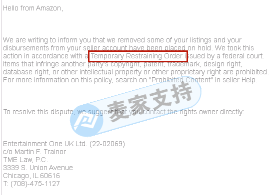 In the middle of the night, the mailbox received a TRO injunction from the US court. Don't panic! Mai Jia support tells you how to deal with it!