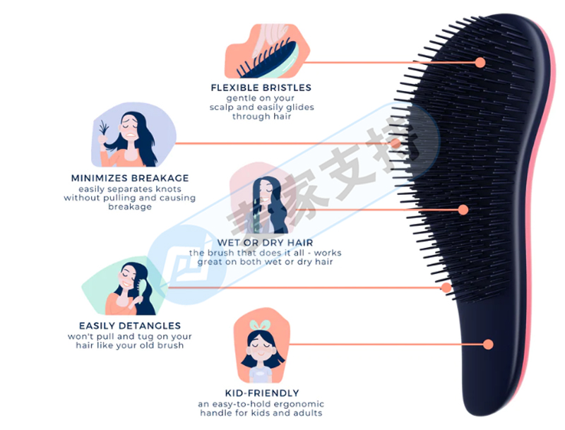 Cross-border infringement warning-hairdressing massage comb application has American patent, beware of infringement!