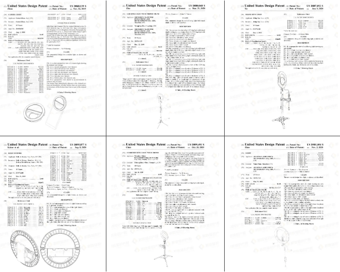 Anti-infringement warning: Amazon's [selfie ring light] has applied for a patent, and the seller should pay close attention to self-examination!