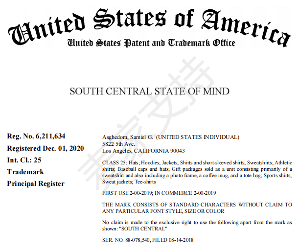 Case No.21-CV-6311: Nipsey Hussle is represented by GBC Law Firm, and there are infringement pits everywhere, so the seller should be vigilant.