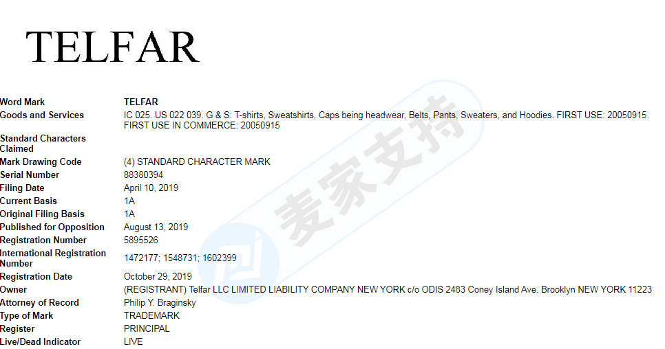 The new brand TELFAR is represented by GBC Law Firm in two consecutive cases. Don't touch these trademarks! Check yourself quickly.