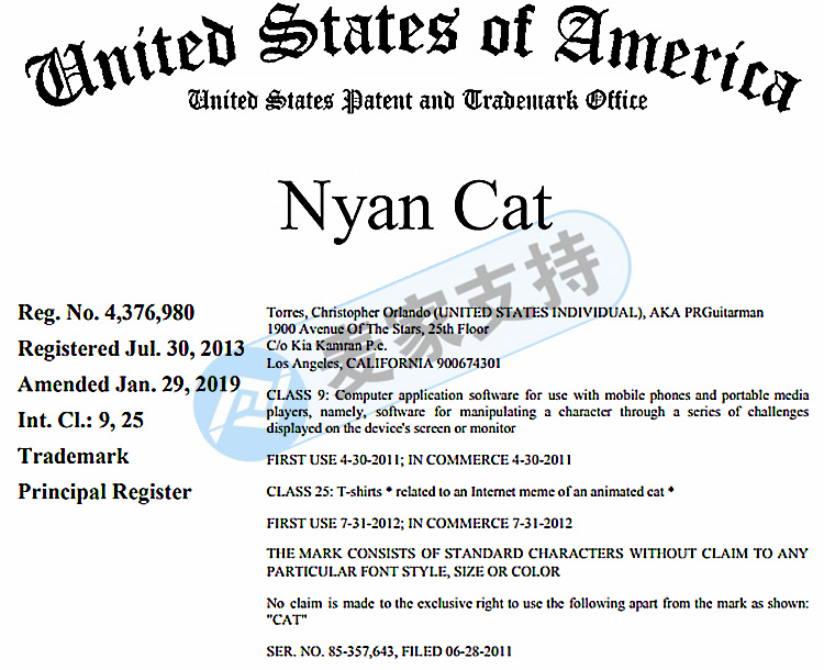 Rainbow cat NYAN CAT also initiated rights protection cases! The agency is still Keith! Hurry and check yourself off the shelf!