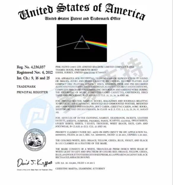 PINK FLOYD is once again involved in infringement, and Keith, the agency, has sent an email. Please check it in time!