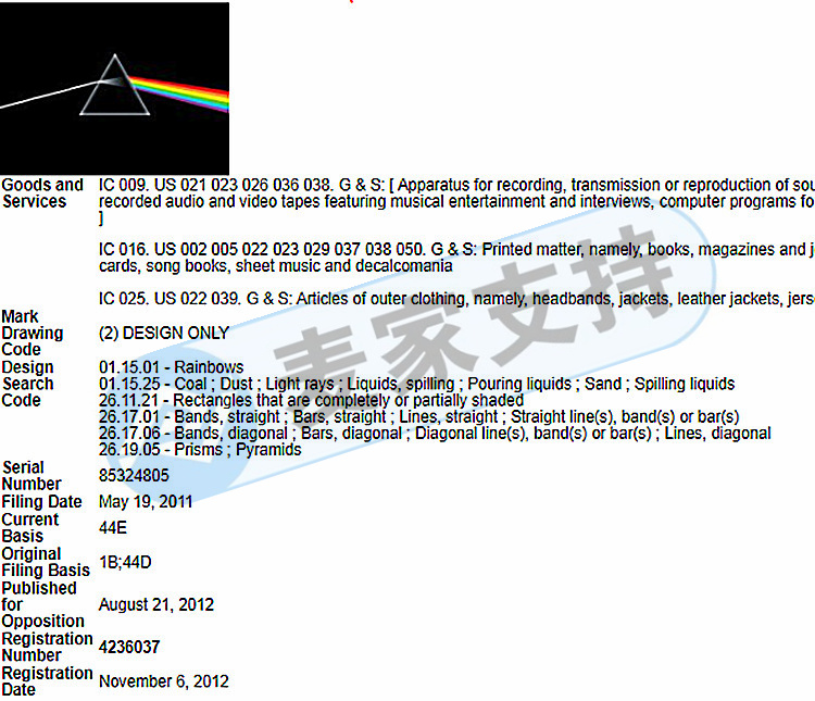 Beware of infringement! Keith represented the British rock band Pink Floyd in defending rights! This kind of prism pattern must be used with caution!