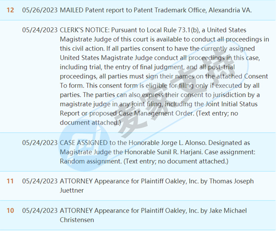 TRO hasn't frozen the funds yet! Oakley Oakley continues to be represented by GBC law firm in the United States, and quickly checks the withdrawal.