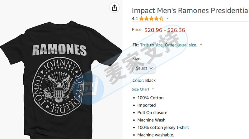 The seller's account funds are frozen one after another! GBC represented RAMONES The Ramones in trademark rights protection.