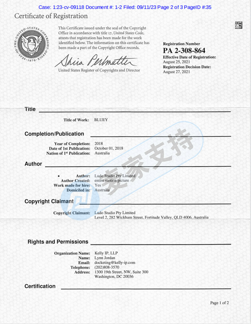 On Black Monday, seven cases were filed by the three major law firms in the United States, of which Bluey Bourrouilh was never absent every month.