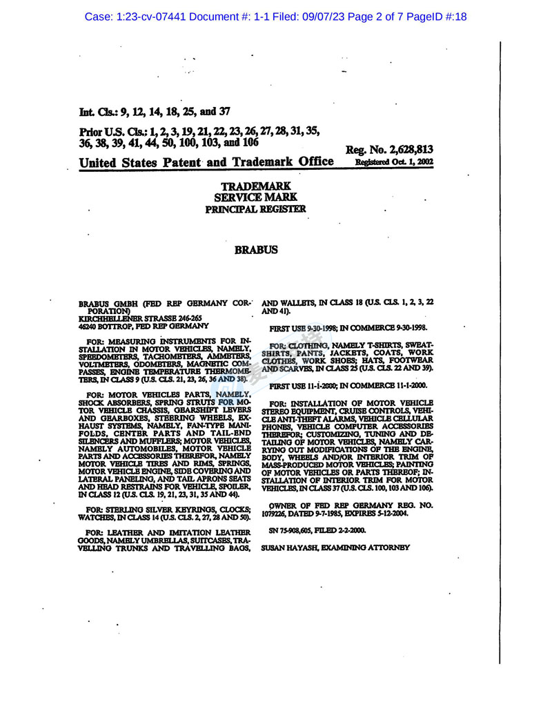 The old case of HSP law firm in the United States is new! Cross-border rights protection of Brabus Babos' top modified car trademark