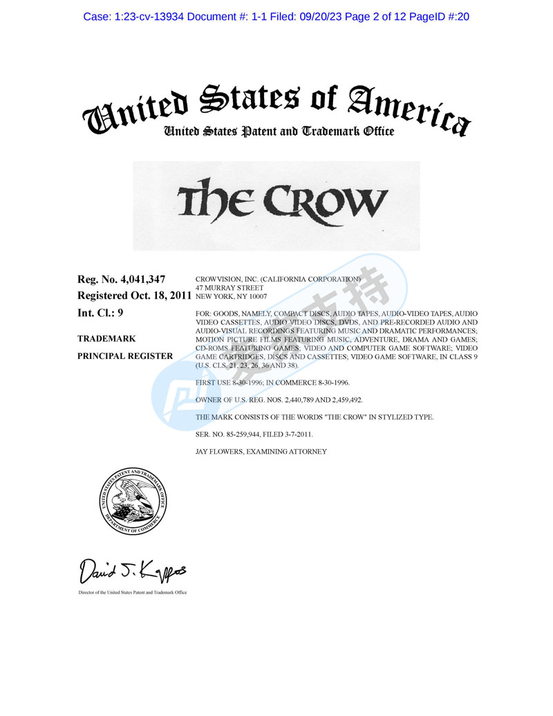 American TME Law Firm represented The Crow Crow trademark+copyright to return, and cross-border sellers cleared mines quickly.