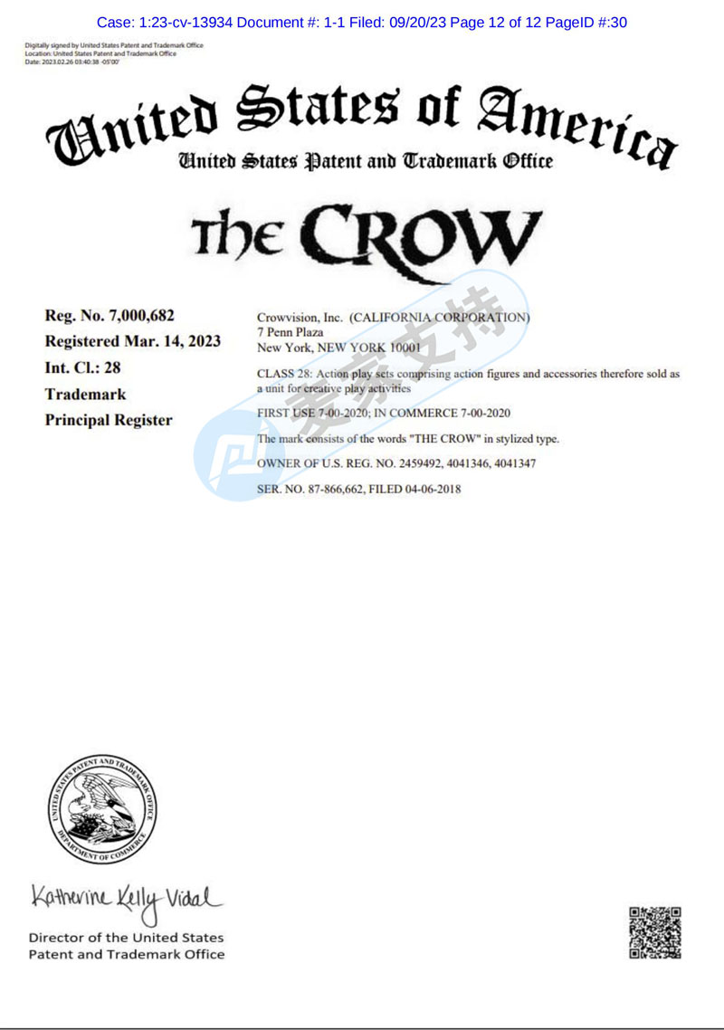 American TME Law Firm represented The Crow Crow trademark+copyright to return, and cross-border sellers cleared mines quickly.