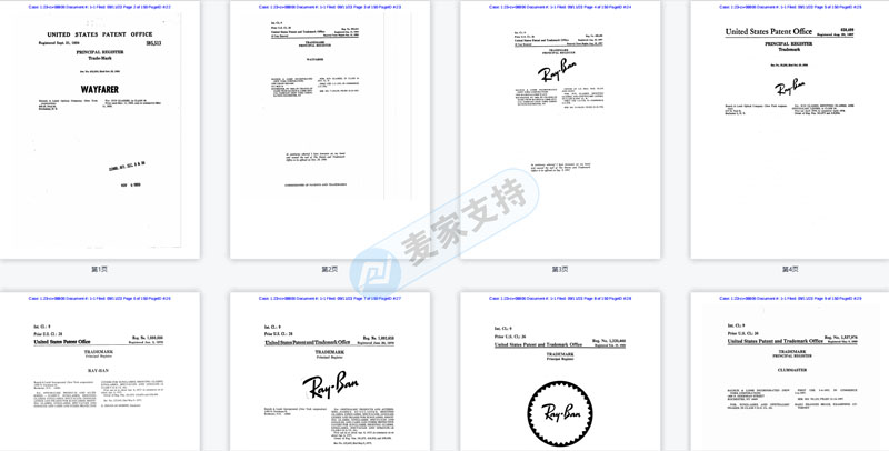 GBC's shot is no small case! RayBan& Oakley's 113 trademarks defend rights, and the screenshots are soft, and cross-border e-commerce sellers get up.