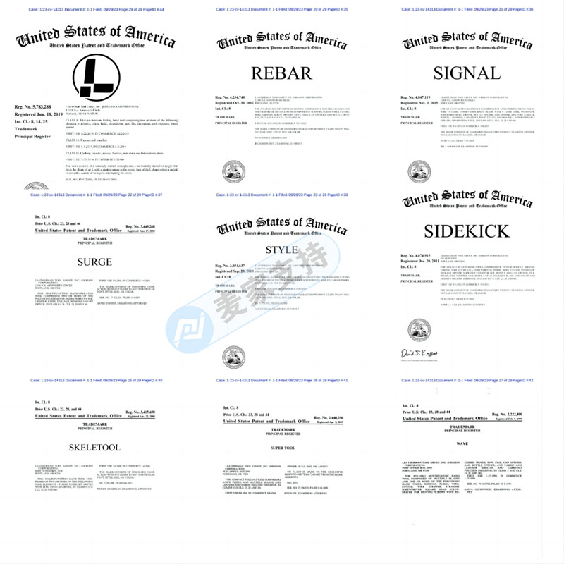 Summary of recent cases! LEATHERMAN multifunctional tool trademark and dancing cactus patent are the first rights protection, which will be frozen soon.