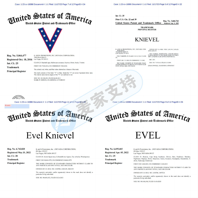 Evelknievel, a new agent of TME Law Firm, protects trademark rights, involving many categories, and quickly investigates them.